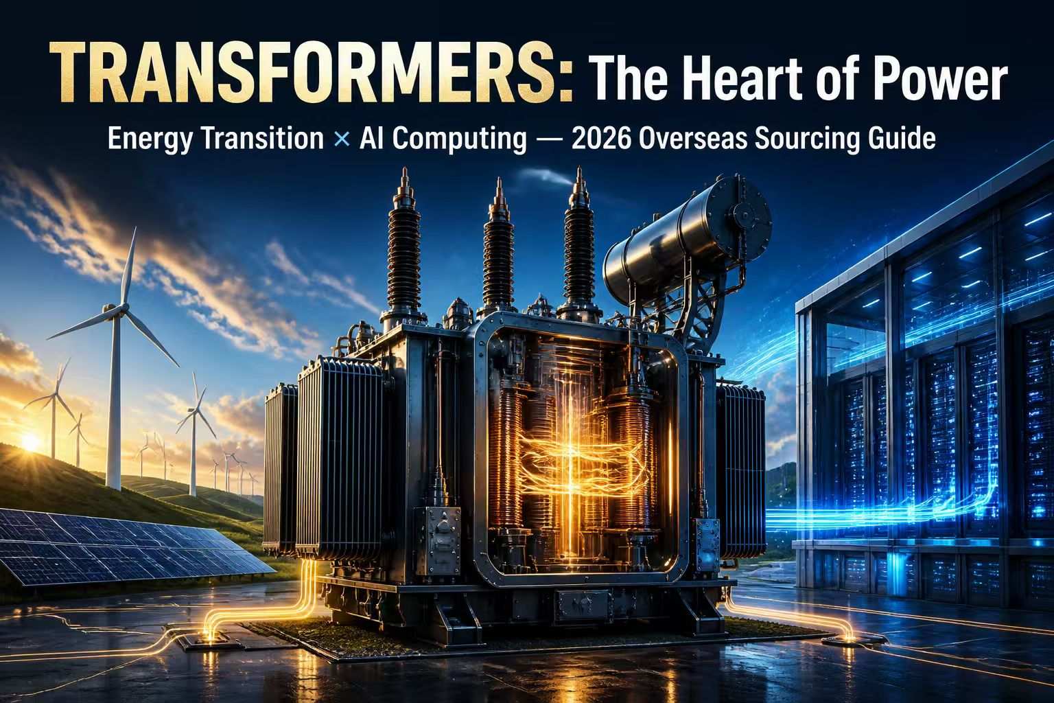 Transformers: „serce mocy” oferujące podwójne możliwości wzrostu — transformacja energetyczna i gwałtowny wzrost wykorzystania sztucznej inteligencji | Przewodnik dotyczący zamówień zagranicznych na rok 2026