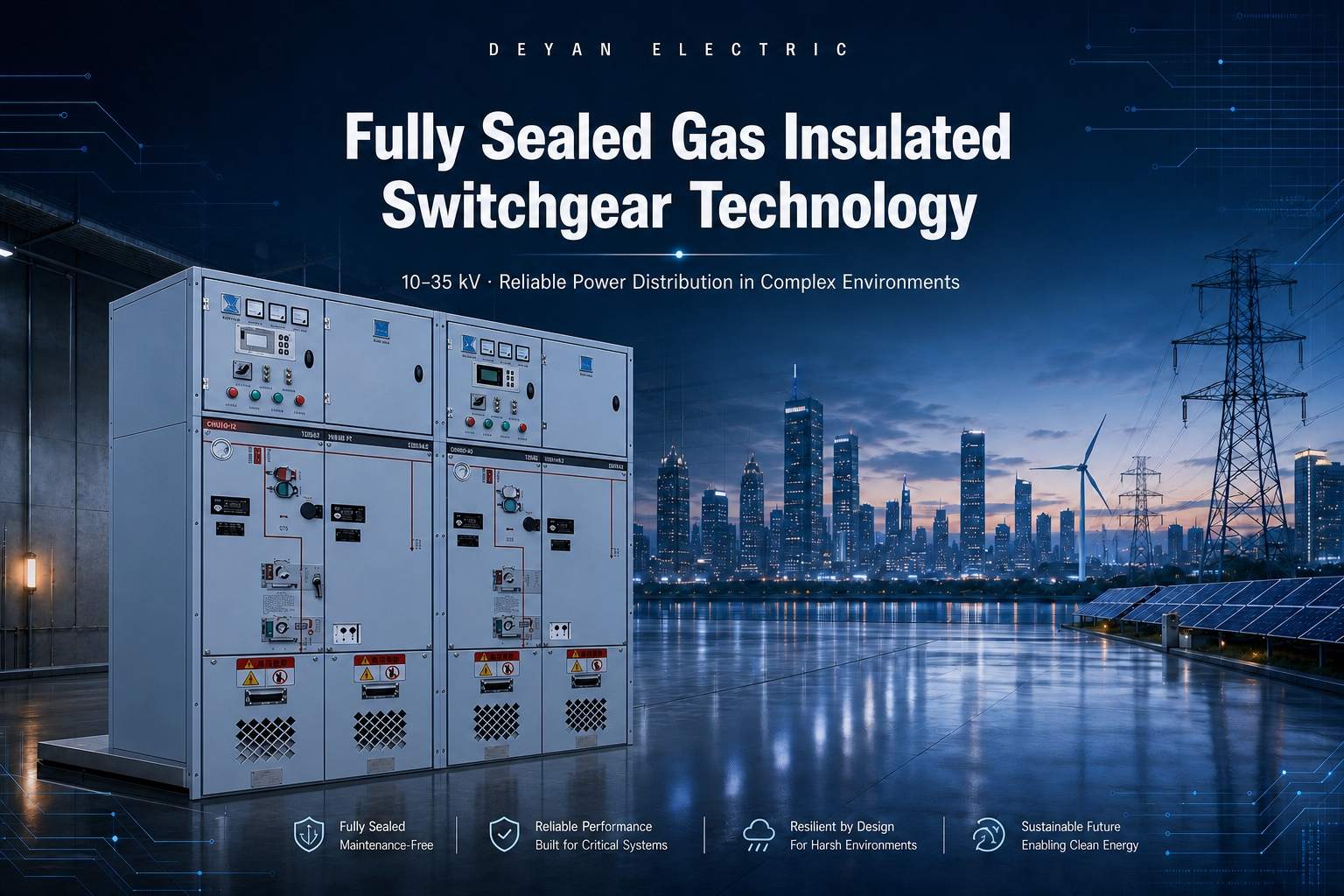 Technologia w pełni uszczelnionych rozdzielnic w izolacji gazowej zapewniająca niezawodną dystrybucję energii w złożonych środowiskach